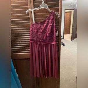 David’s bridal bridesmaids dress 12 Burgundy